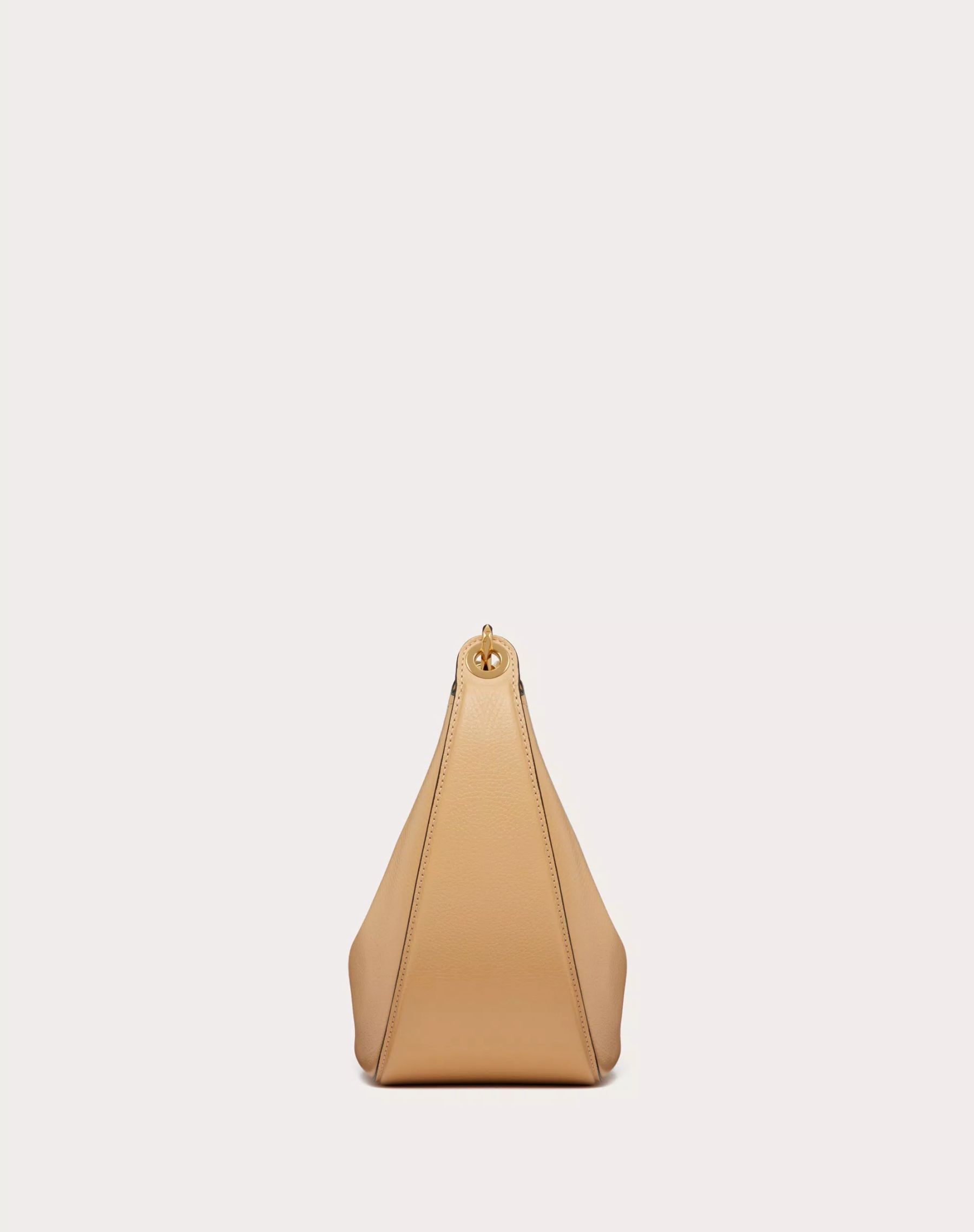 SMALL VLOGO MOON HOBO BAG IN LEATHER WITH CHAIN